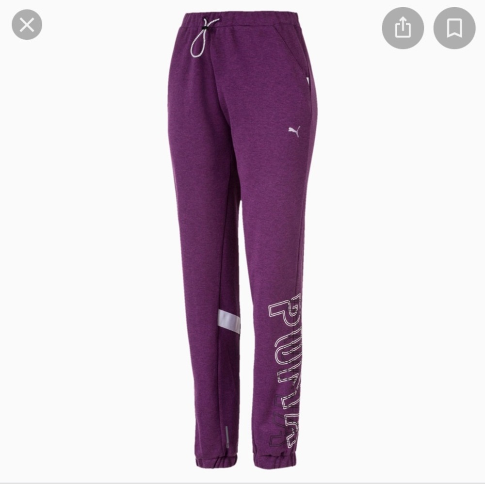 Purple PUMA Sweatpants